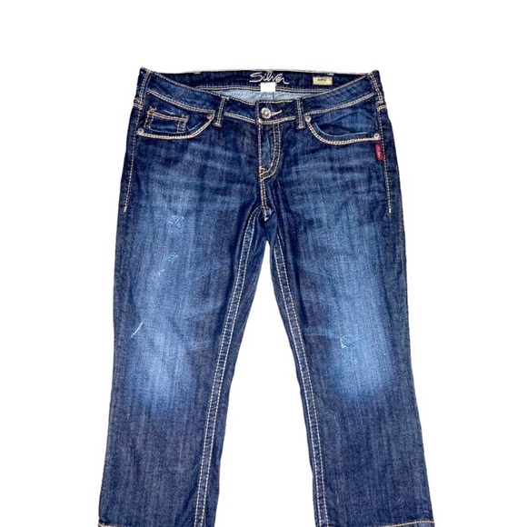 SILVER Denim Capris Aiko Women’s Plus - Picture 1 of 5